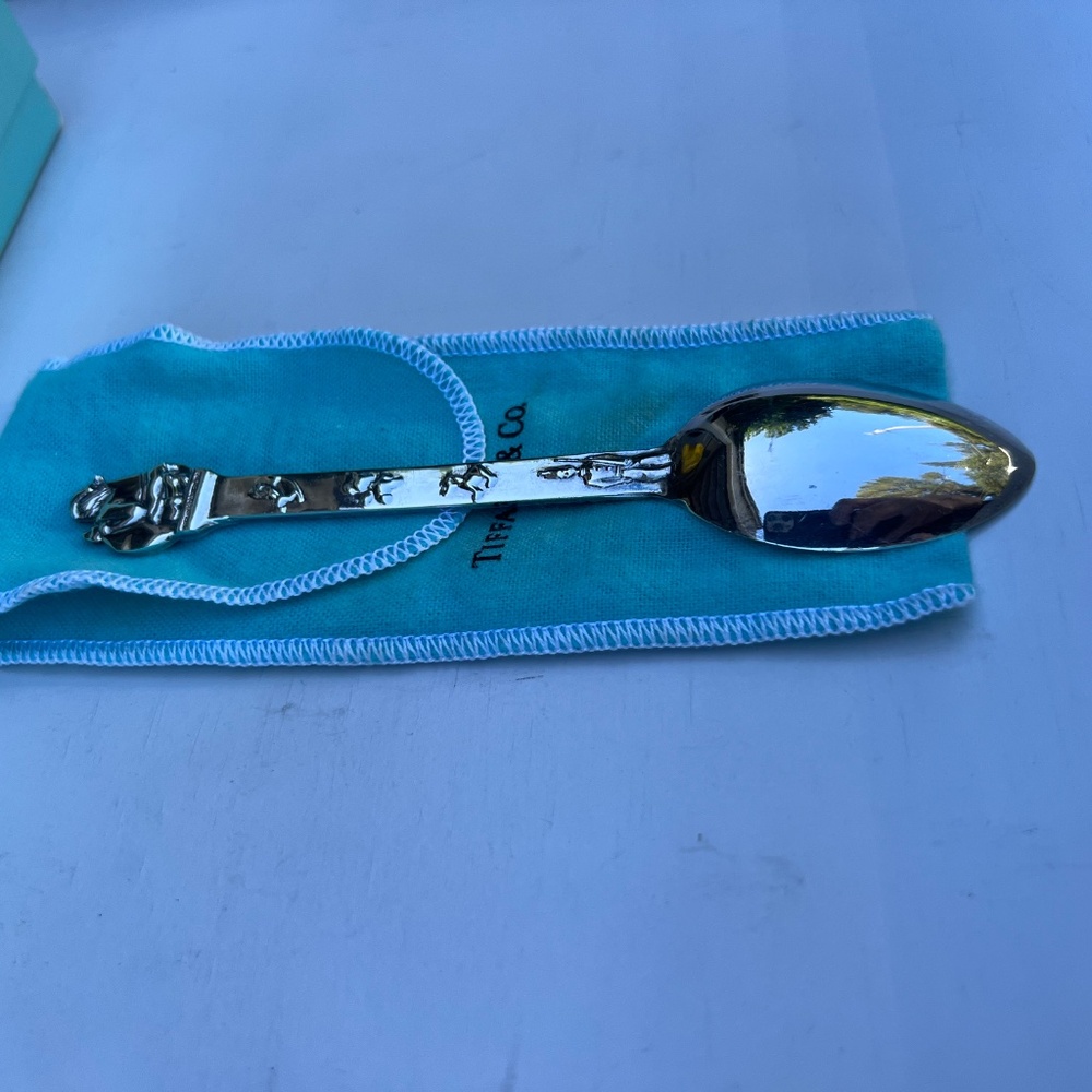 Tiffany and Co Sterling Silver Christmas Spoon - Santa Down the Chimney- - Picture 11 of 16